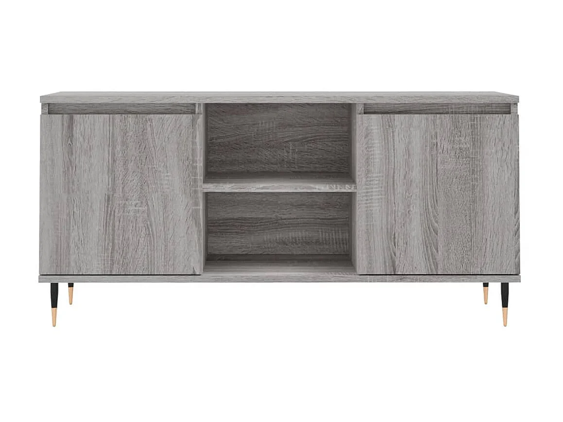 Mueble TV Sonoma gris 104x35x50 cm madera contrachapada