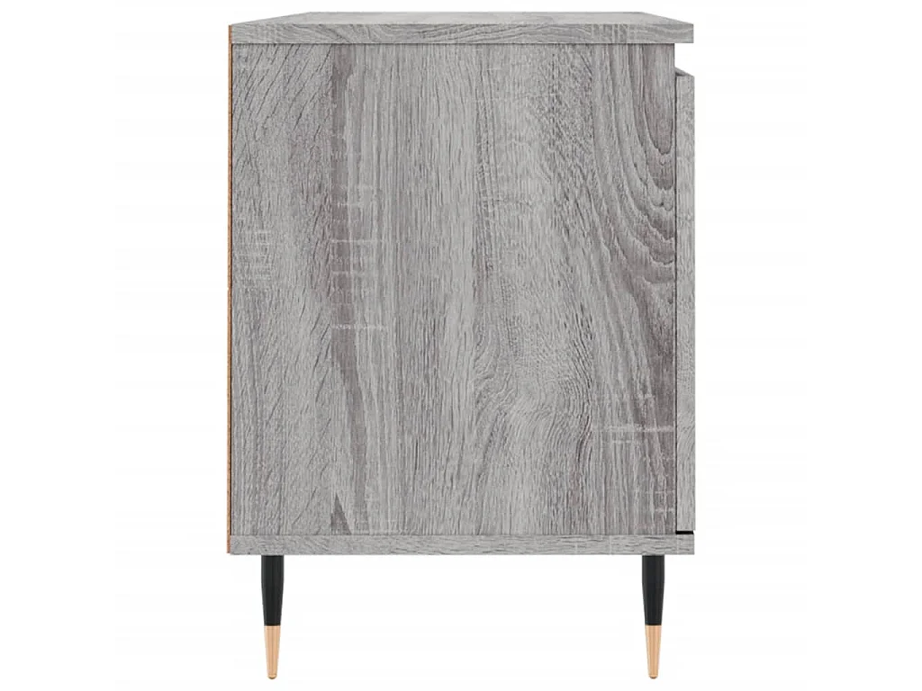 Mueble TV Sonoma gris 104x35x50 cm madera contrachapada