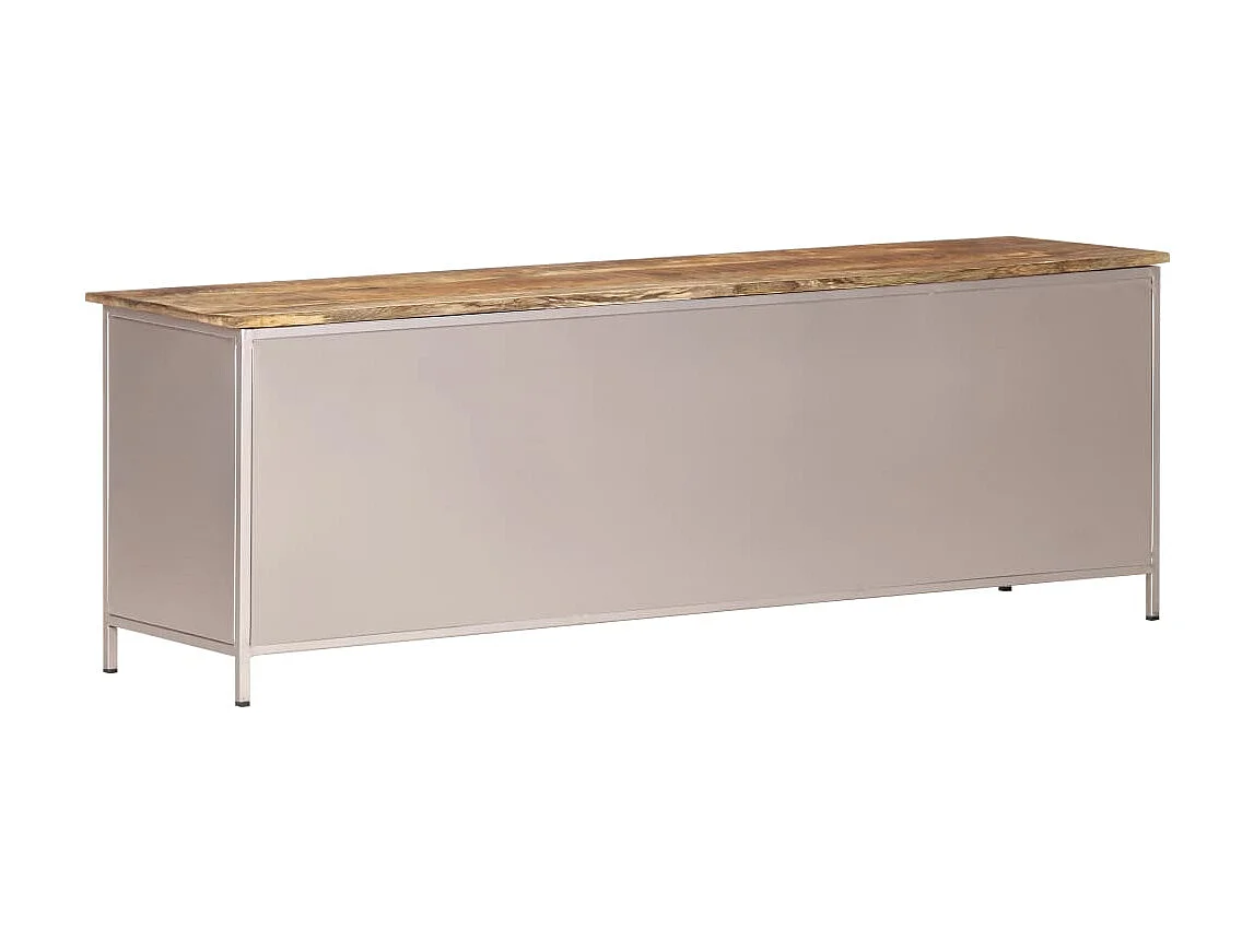 Meuble TV 120x30x40 cm Bois de manguier brut