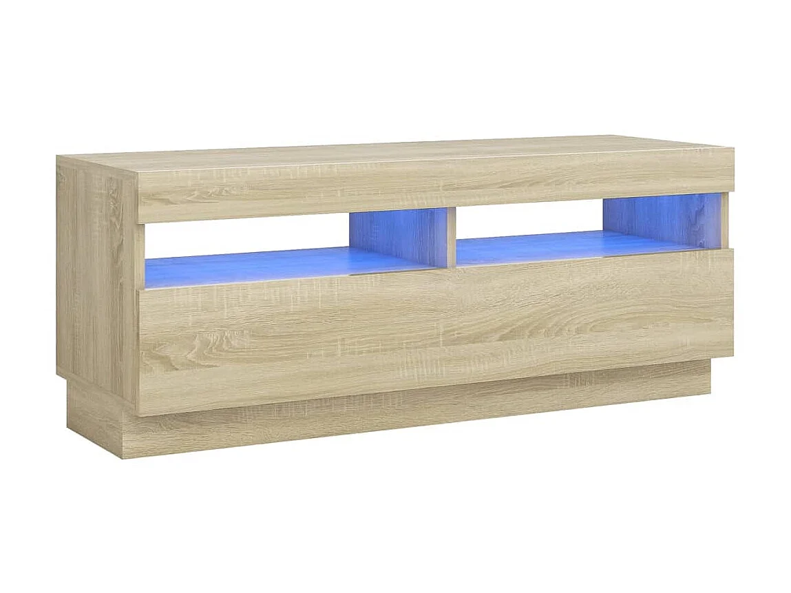 TV-meubel met LED-verlichting sonoma eiken 100x35x40 cm