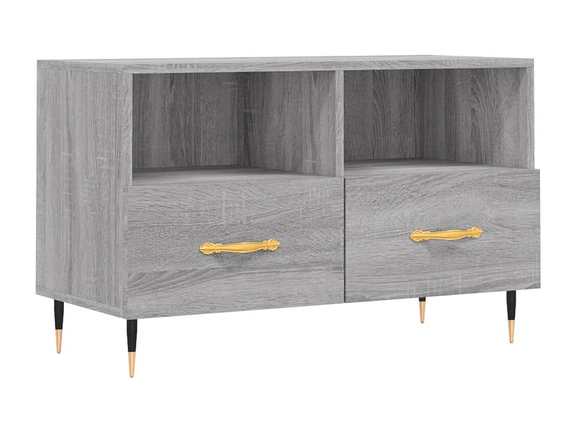 Mueble TV Sonoma gris 80x36x50 cm Madera contrachapada