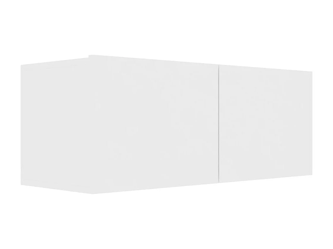 Meubles TV 3 pcs Blanc Aggloméré