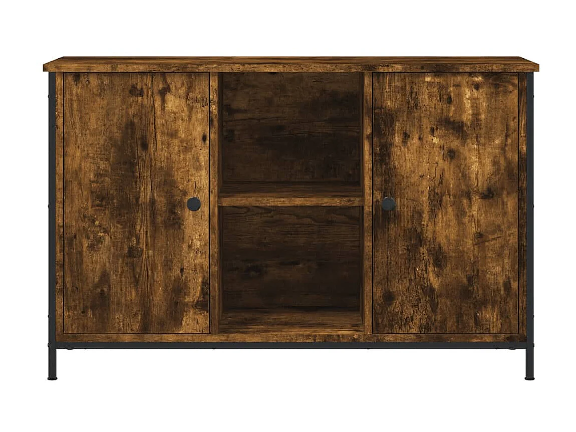 Mobile TV rovere affumicato 100x35x65 cm in derivati del legno