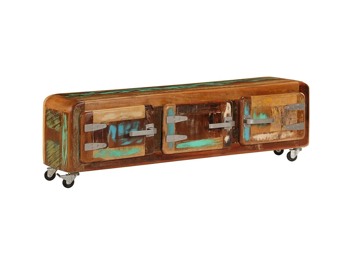 Meuble TV 120 x 30 x 37 cm Bois de récupération massif