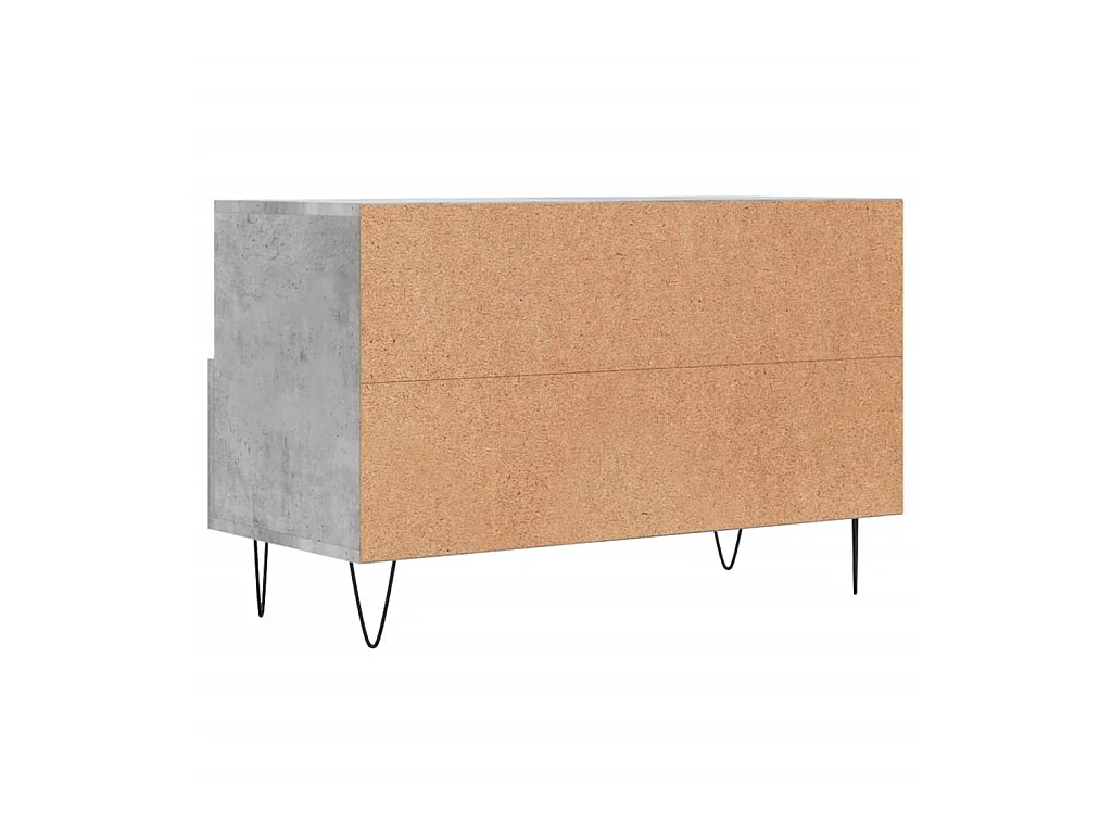 TV-meubel Betongrijs 80x36x50 cm Bewerkt hout