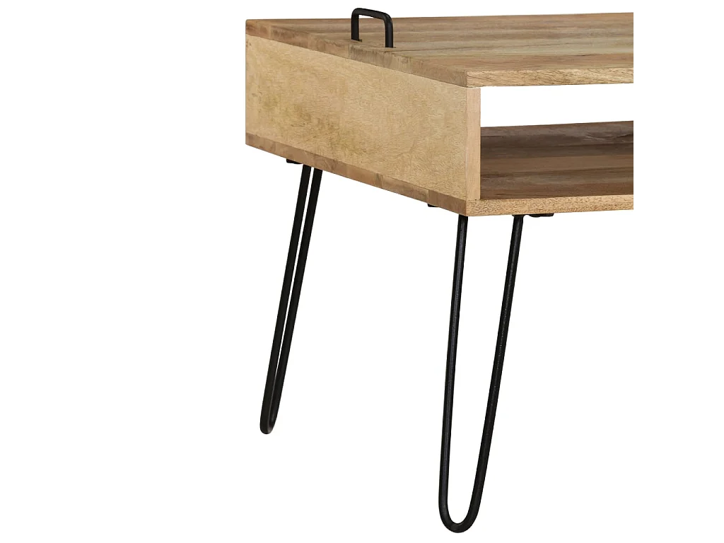 Móvel de TV Madeira maciça de mangueira 110 x 35 x 45 cm