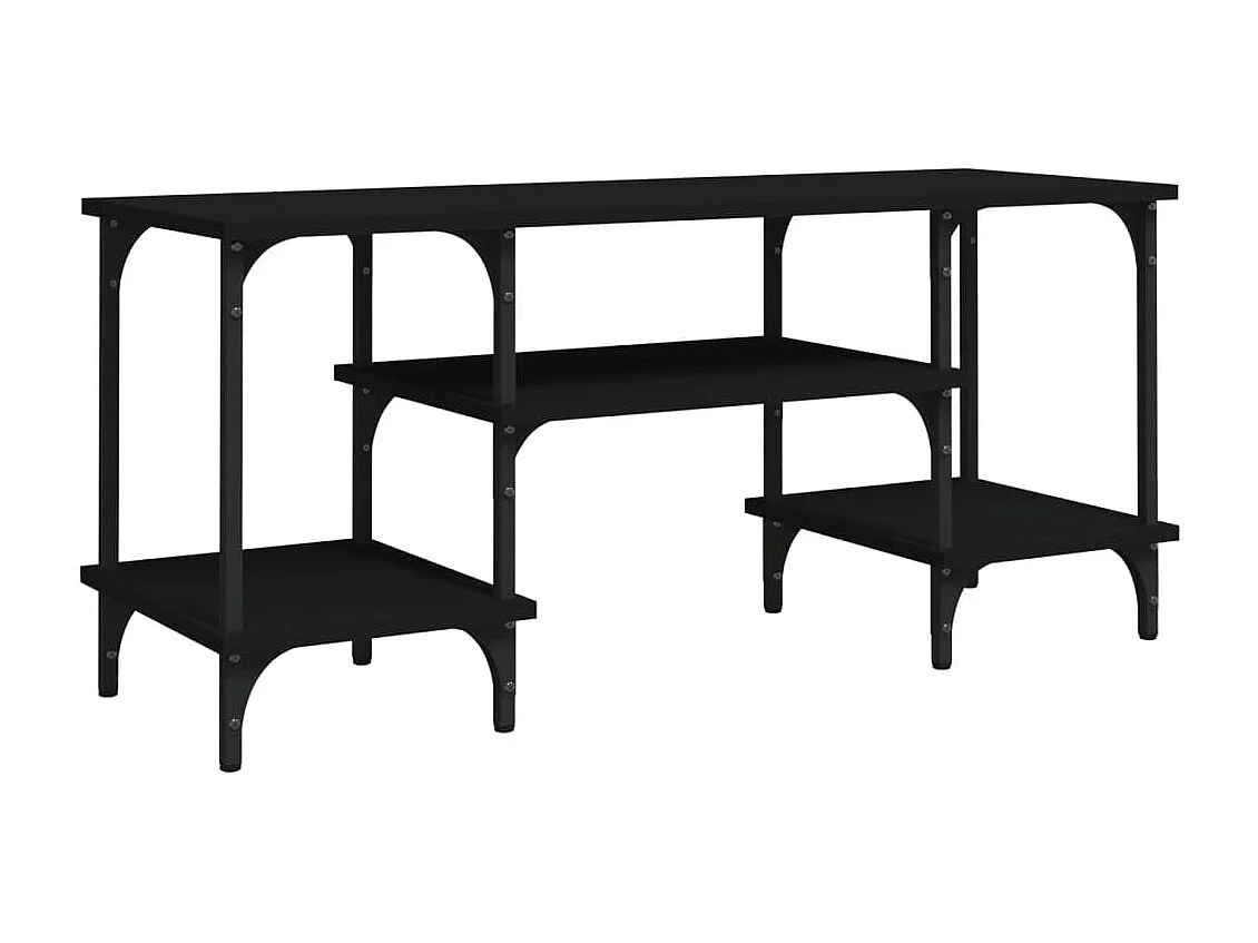 Zwart TV-meubel 102x35x45,5 cm samengesteld hout