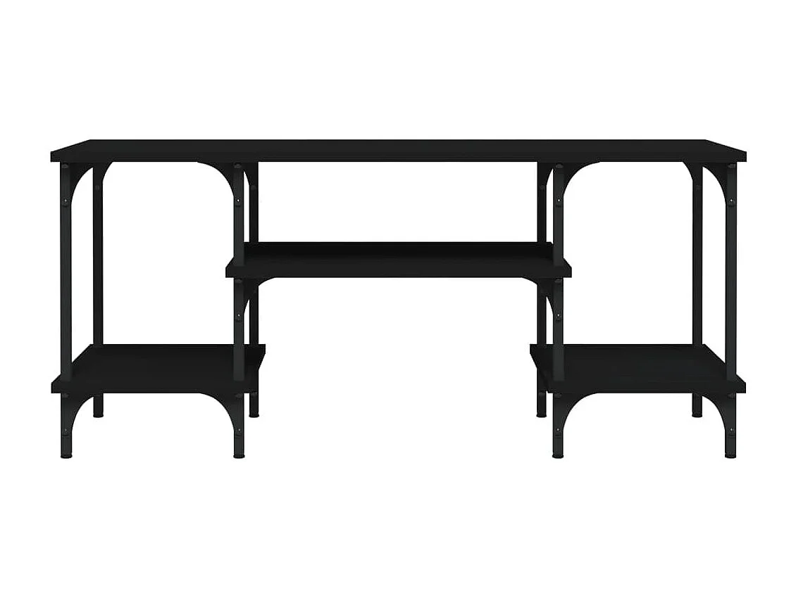 Zwart TV-meubel 102x35x45,5 cm samengesteld hout