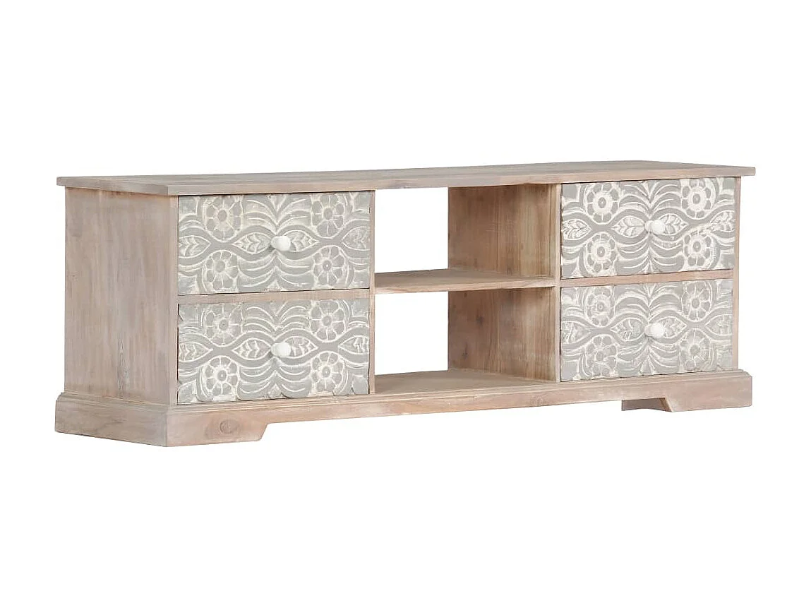 TV-Schrank 120x30x40 cm Massives Akazienholz