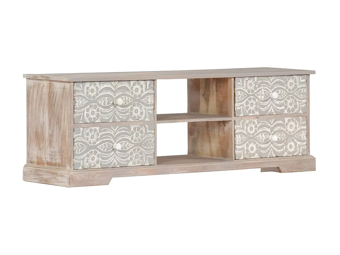 TV-Schrank 120x30x40 cm Massives Akazienholz