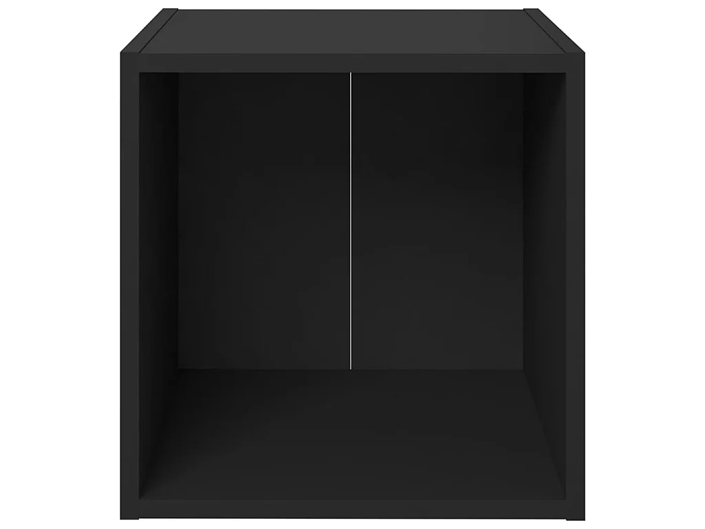 TV meubel 4 stuks Zwart 37x35x37 cm Spaanplaat