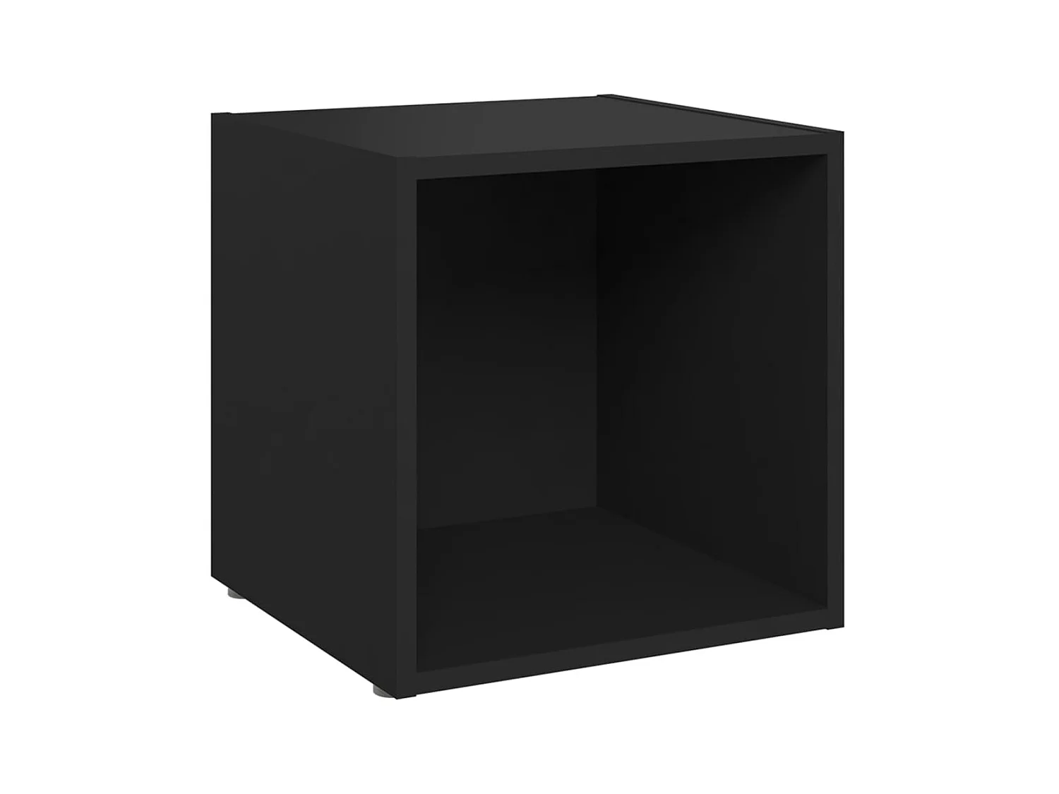 TV meubel 4 stuks Zwart 37x35x37 cm Spaanplaat