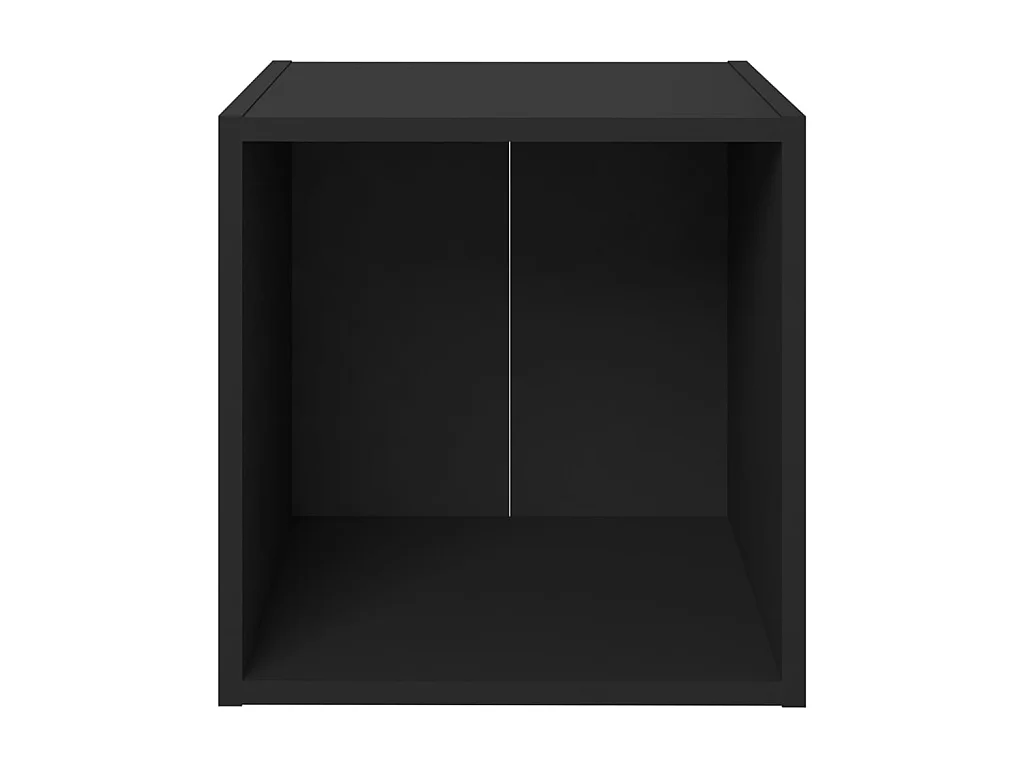 TV meubel 4 stuks Zwart 37x35x37 cm Spaanplaat