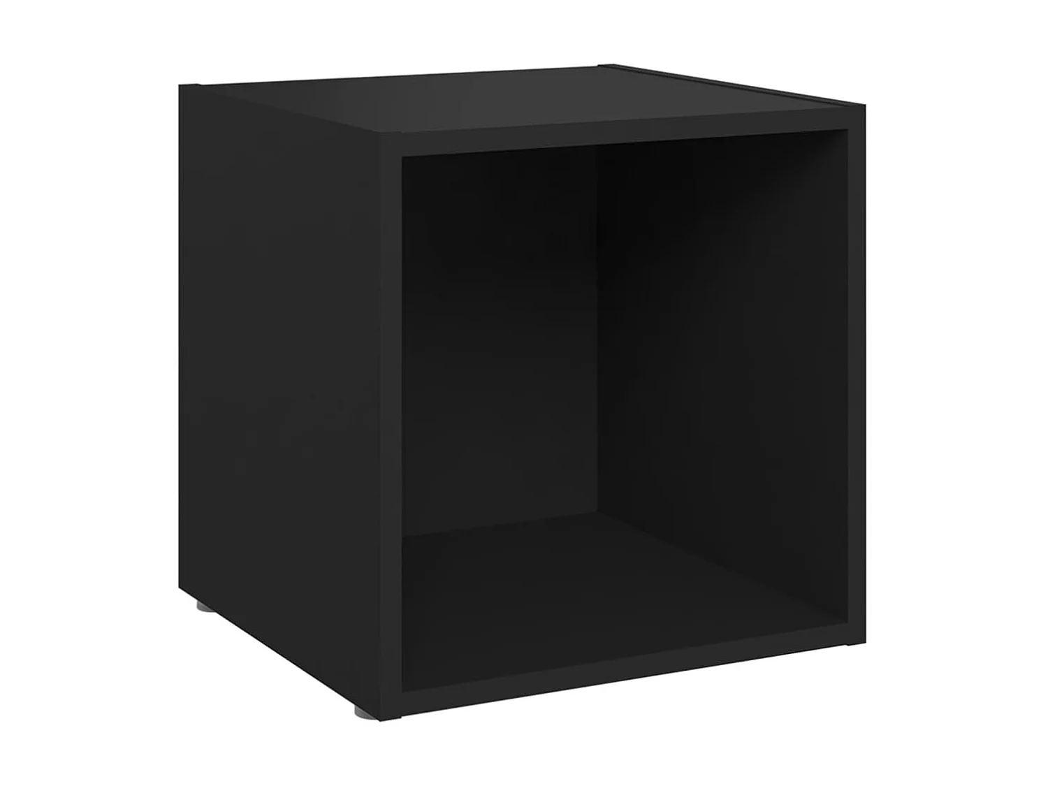 TV meubel 4 stuks Zwart 37x35x37 cm Spaanplaat