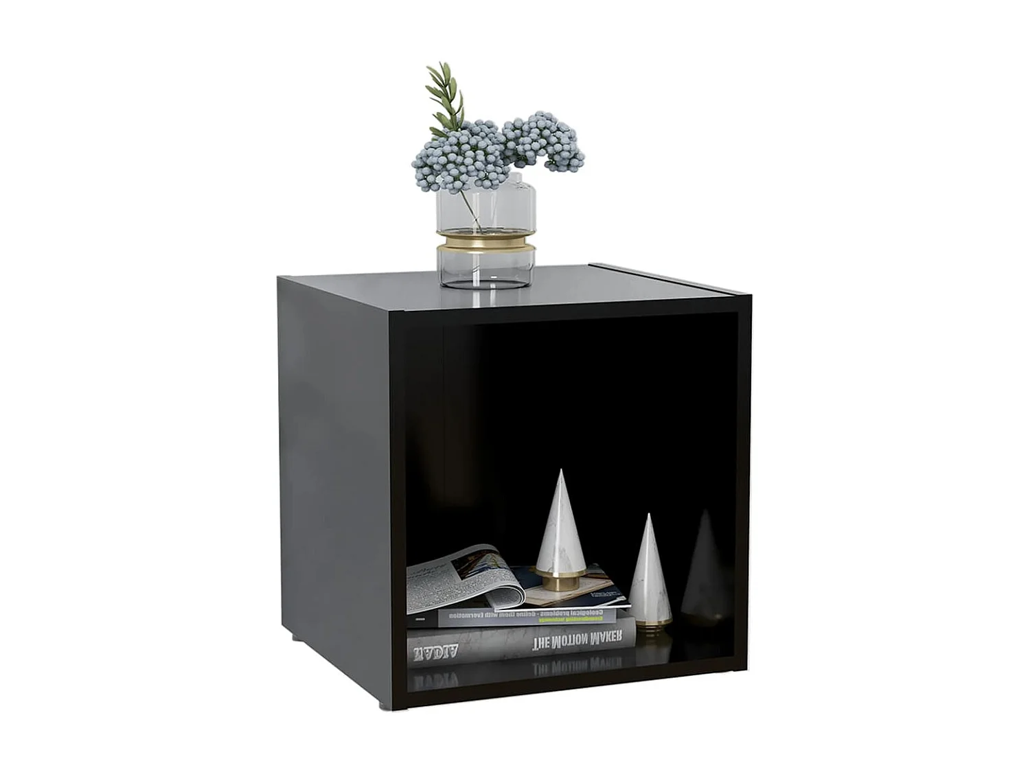 TV meubel 4 stuks Zwart 37x35x37 cm Spaanplaat