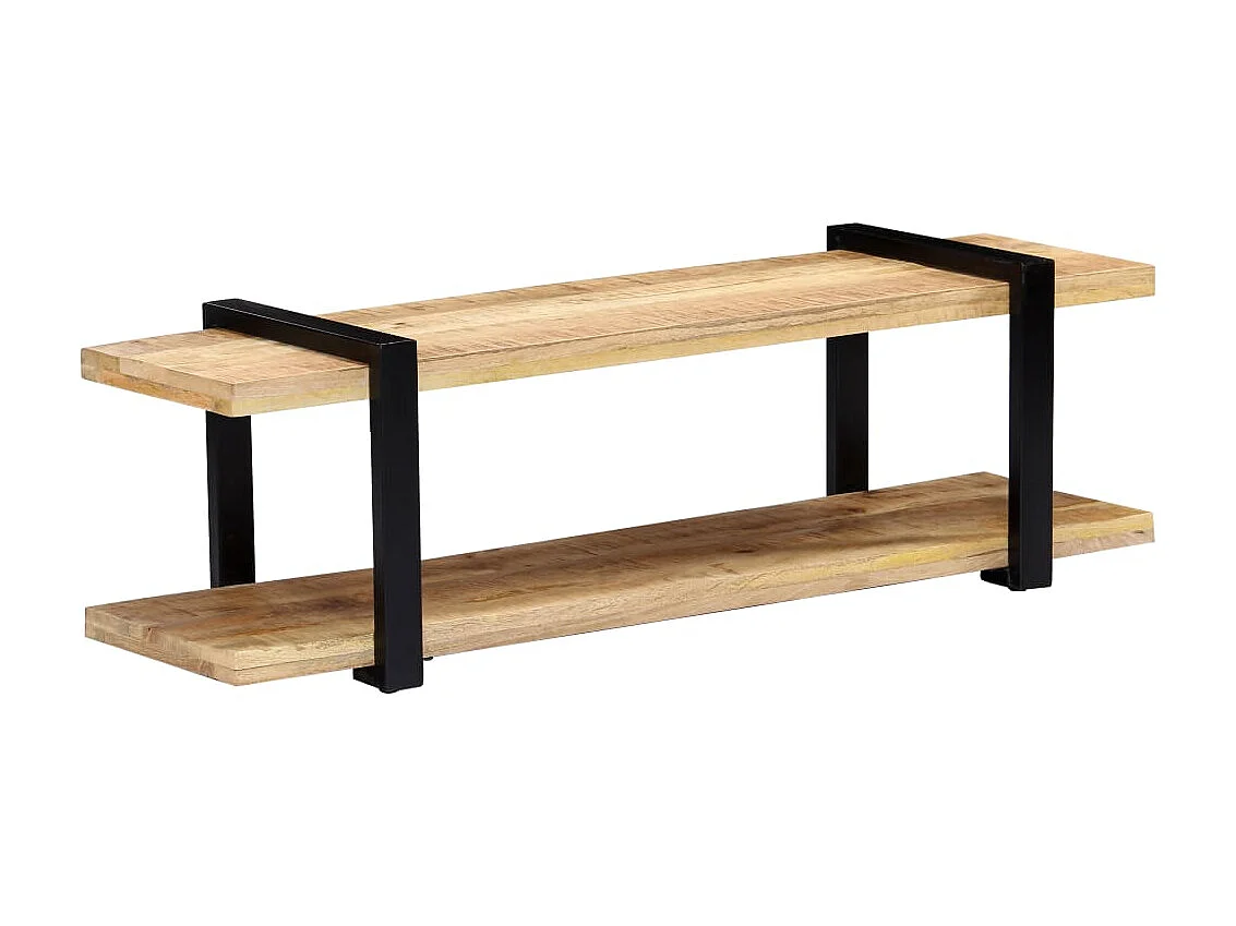 Mueble TV 130 x 40 x 40 cm Madera maciza de mango