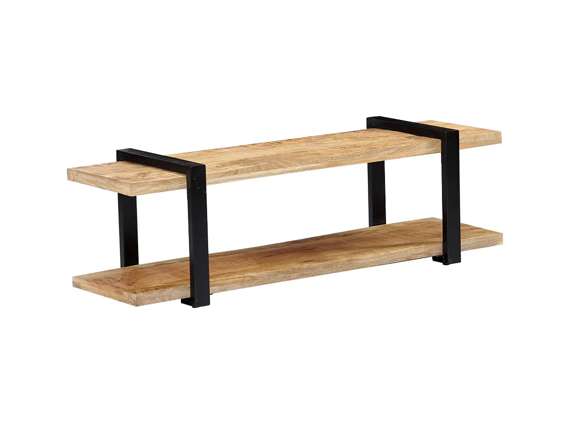 Meuble TV 130 x 40 x 40 cm Bois de manguier massif