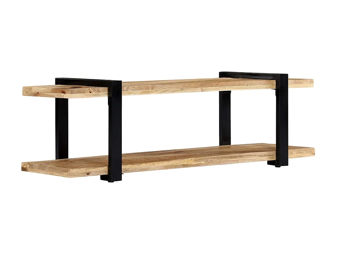 Meuble TV 130 x 40 x 40 cm Bois de manguier massif