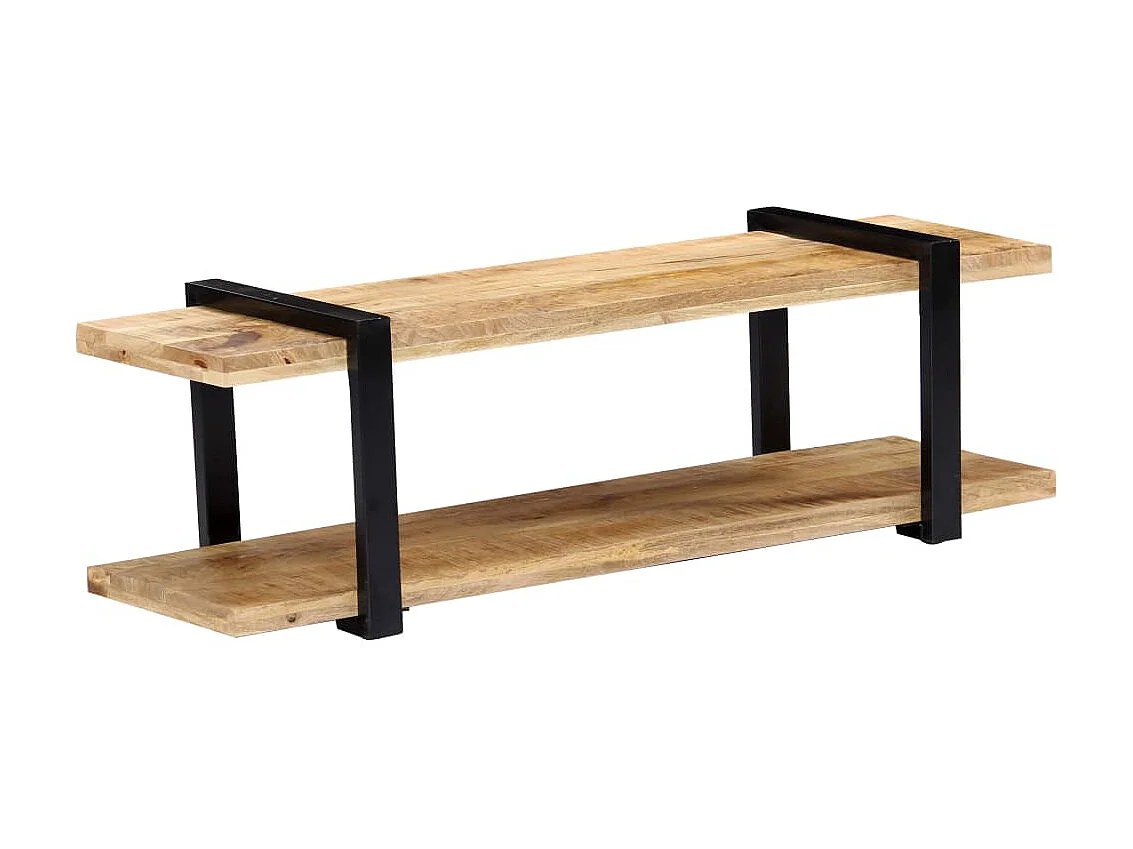 Meuble TV 130 x 40 x 40 cm Bois de manguier massif