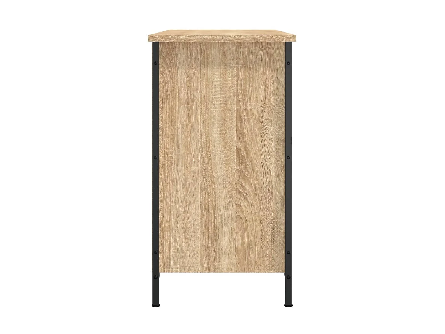 Mueble TV roble Sonoma 100x35x65 cm madera contrachapada