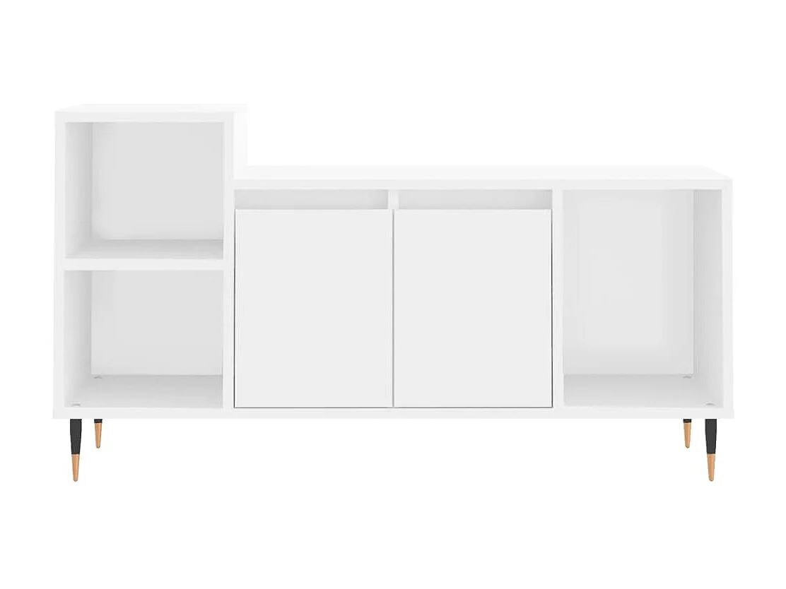 Móvel TV branco 100x35x55 cm Madeira trabalhada