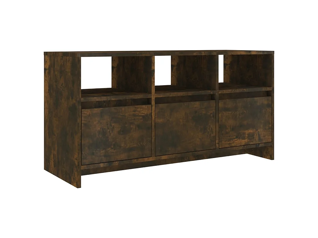 Meuble TV Chêne fumé 102x37,5x52,5 cm Aggloméré