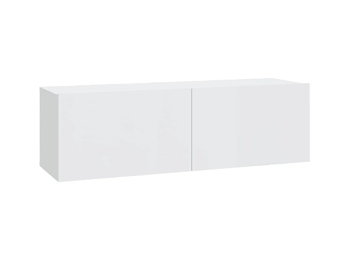 Ensemble de meubles TV 3 pcs Blanc brillant Bois d'ingénierie