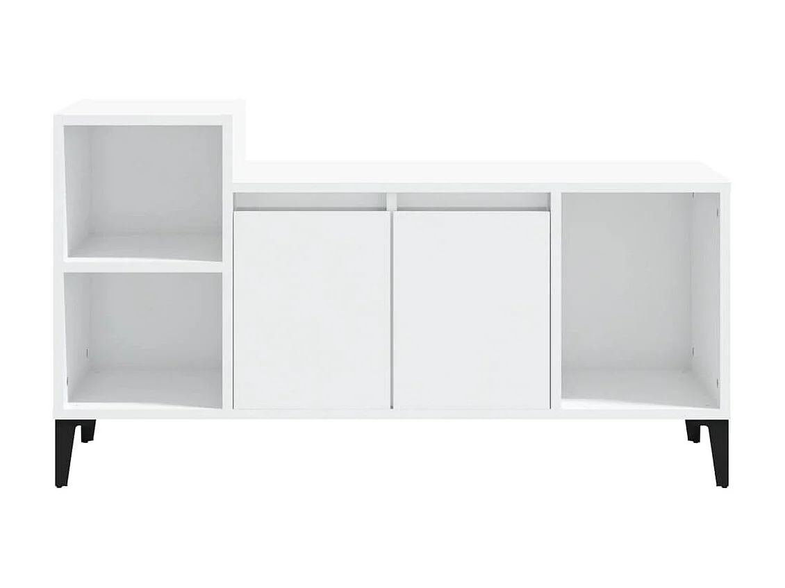 Mobile TV Bianco lucido 100x35x55 cm MDF