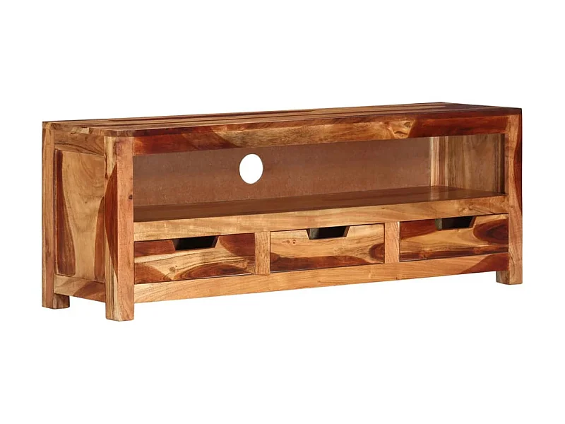 Meuble TV 110x30x40 cm Bois d'acacia massif