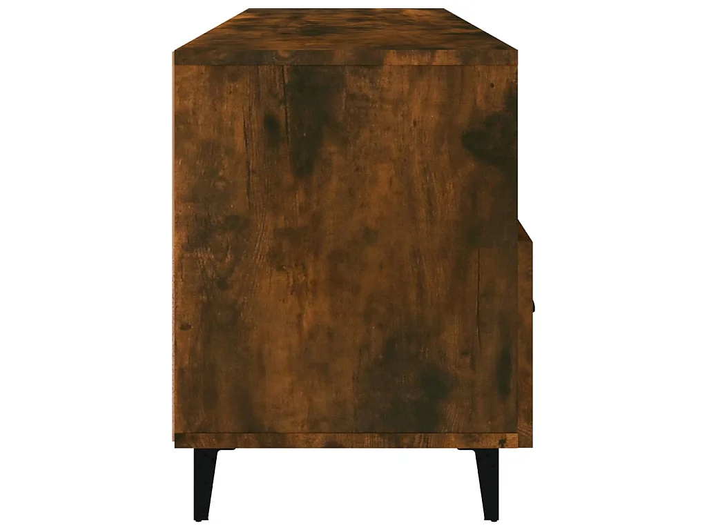 TV-meubel Gerookt eiken 102x35x50 cm Bewerkt hout