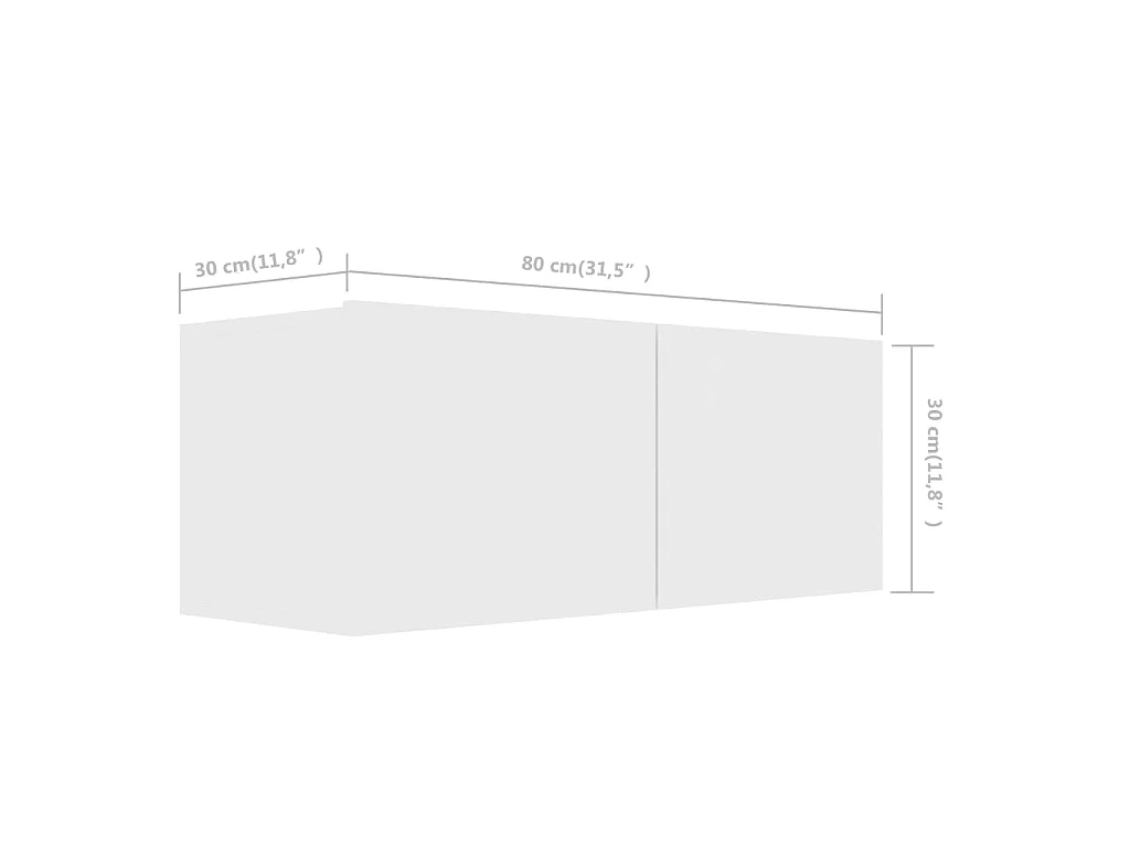 Ensemble de meubles TV 8 pcs Blanc Aggloméré