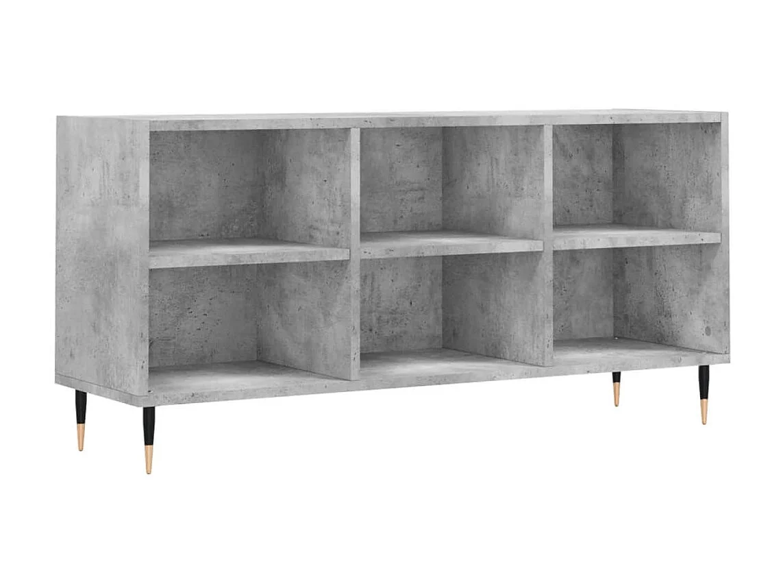 Mobile TV grigio cemento 103,5x30x50 cm in derivati del legno