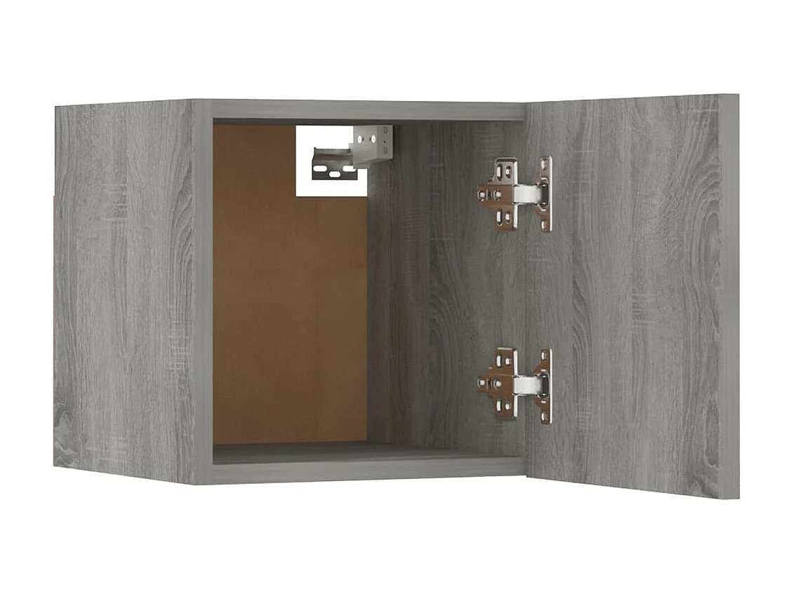 Wand-TV-Einheiten 8 Stück Sonoma grau 30,5x30x30 cm