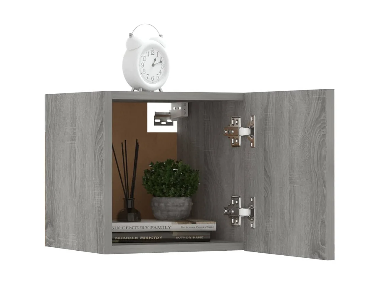 Wand-TV-Einheiten 8 Stück Sonoma grau 30,5x30x30 cm