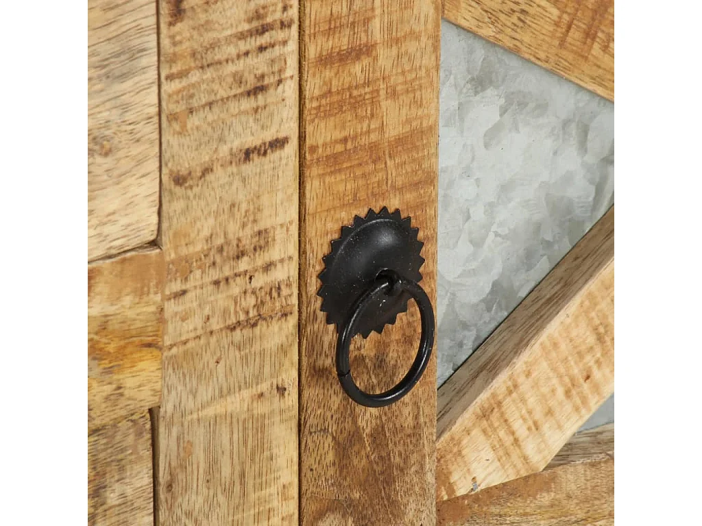 Mobile TV 110x30x45 cm Legno di mango grezzo