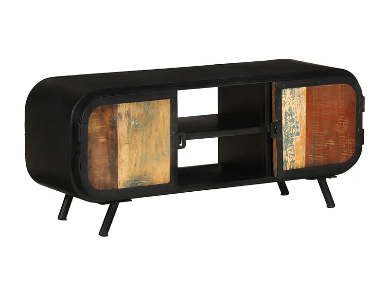 Móvel de TV 110x30x45 cm Madeira maciça recuperada