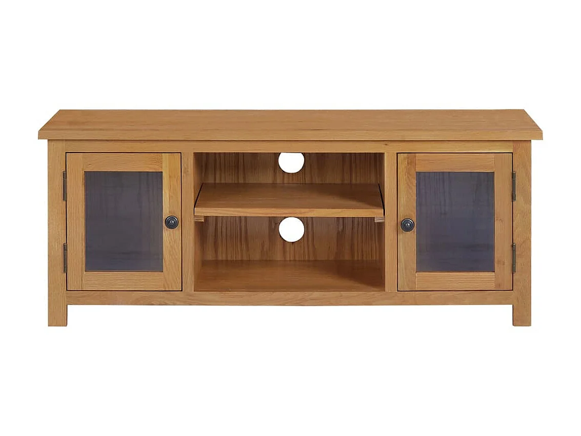 TV-meubel 110x35x44 cm Massief eikenhout