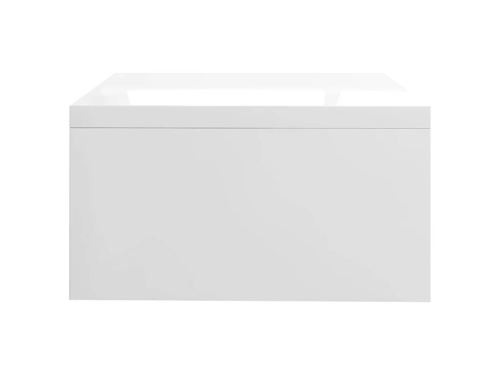 Soporte para monitor Aglomerado blanco brillante 42 x 24 x 13 cm