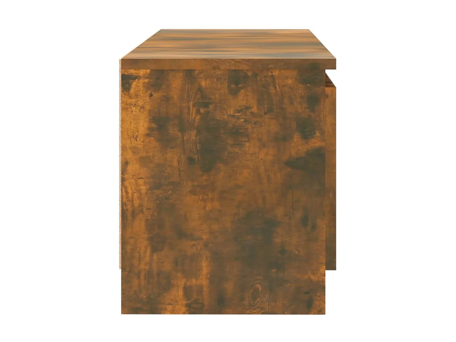 Meuble TV avec lumières LED chêne fumé 120x30x35,5 cm