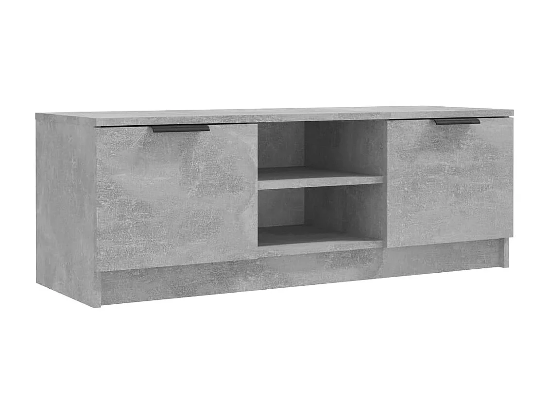 Mobile TV Grigio cemento 102x35x36,5 cm MDF