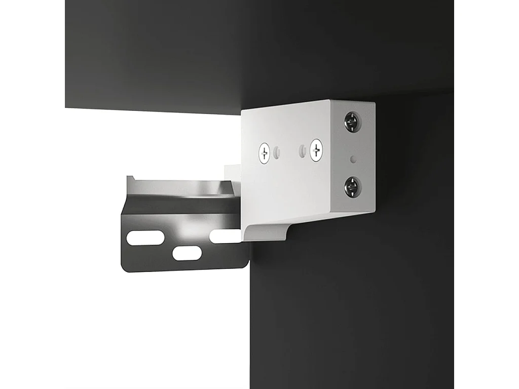 TV-meubel 2 stuks Zwart 80x30x30 cm Bewerkt hout