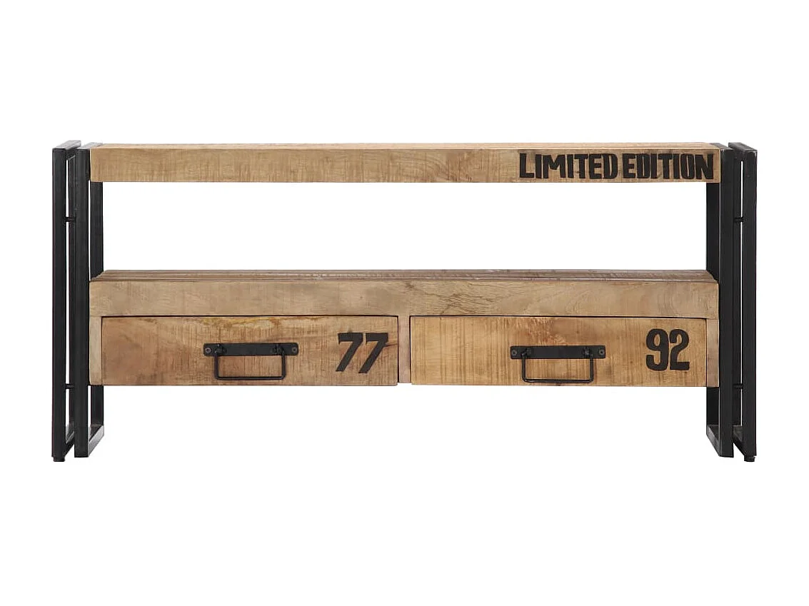 Meuble TV 100x30x45 cm Bois de manguier massif