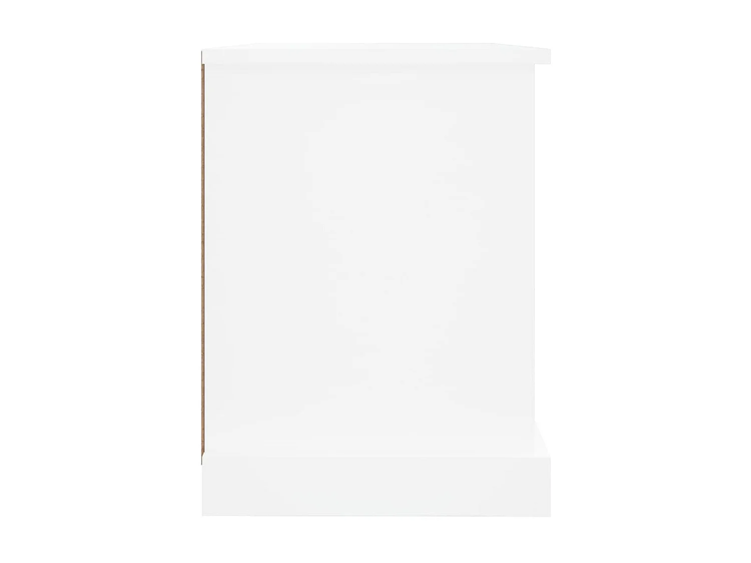 Mueble TV blanco 73x35,5x47,5 cm de madera contrachapada