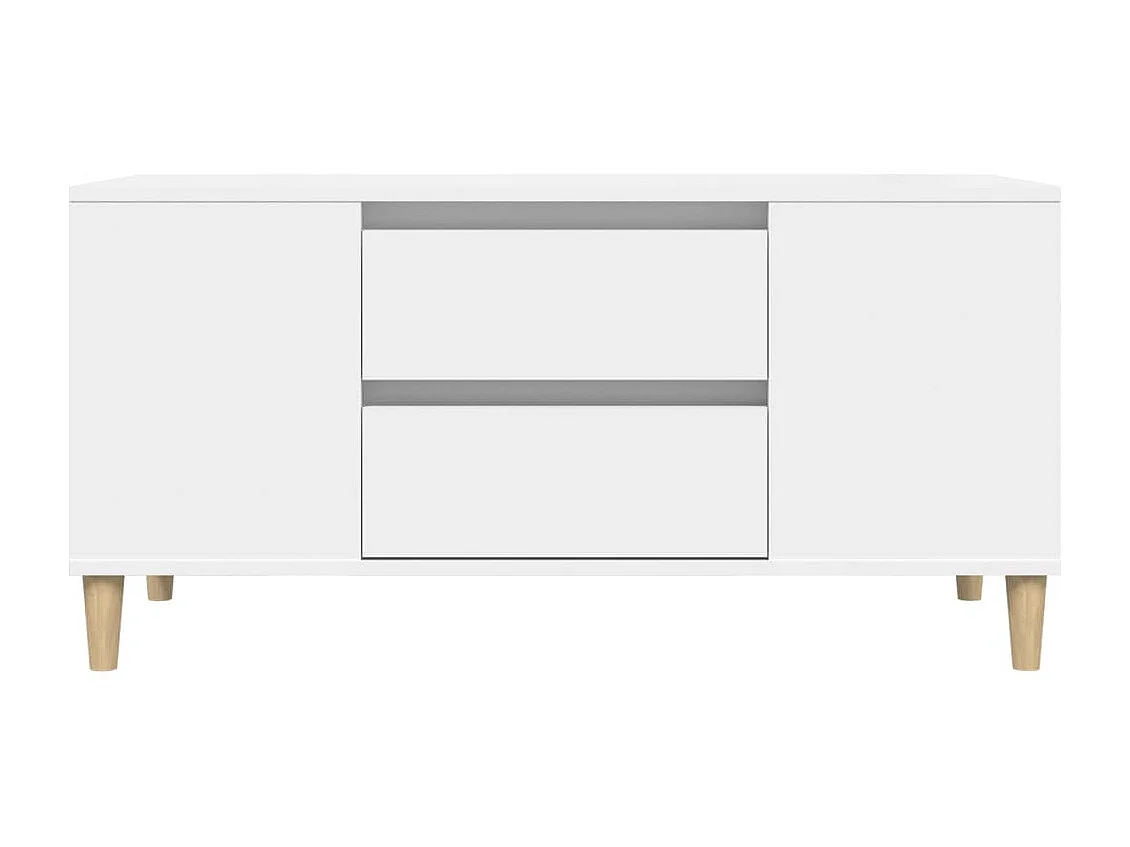 Mobile TV bianco 102x44,5x50 cm MDF