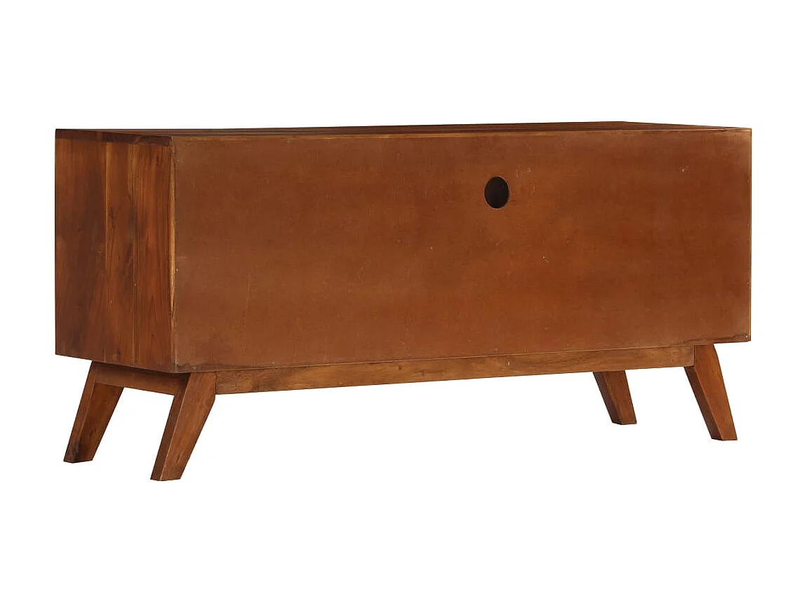 TV-meubel met 3 lades 110x35x50 cm Massief acaciahout