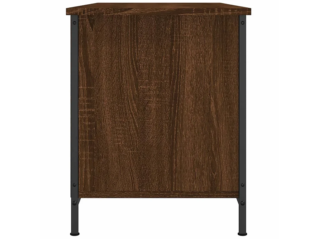 TV-meubel Bruin eiken 100x40x50 cm Bewerkt hout