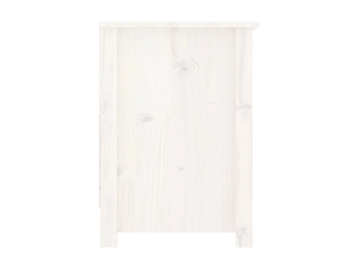 Mobile TV bianco 103x36,5x52 cm Legno di pino massiccio