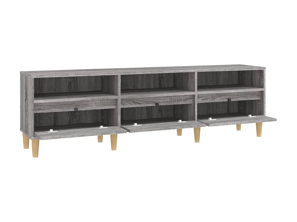 Meuble TV Sonoma gris 150x30x44,5 cm bois d'ingénierie