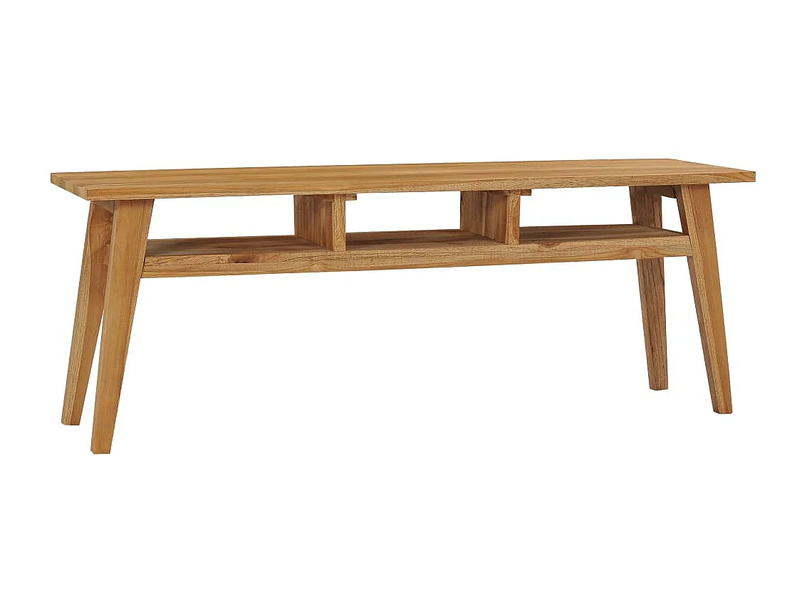 Mueble TV 120x35x45 cm Madera maciza de teca