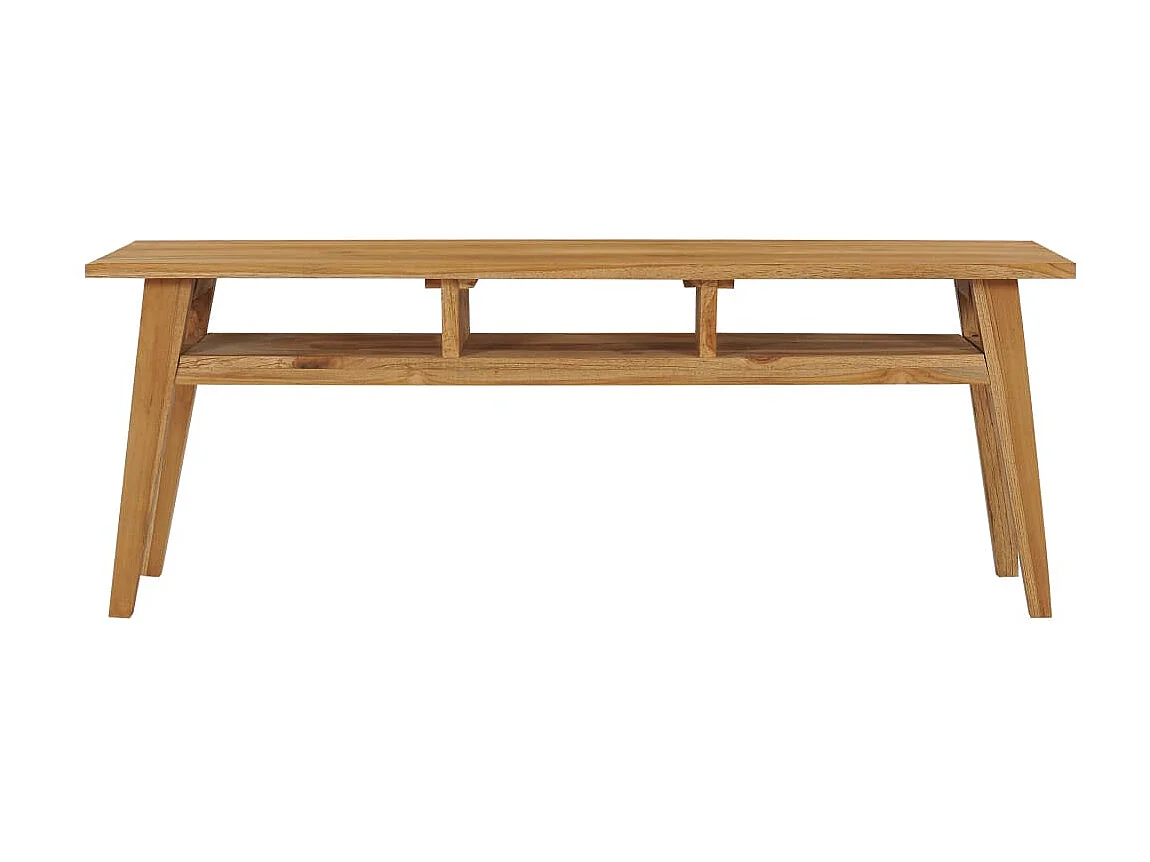 Mueble TV 120x35x45 cm Madera maciza de teca